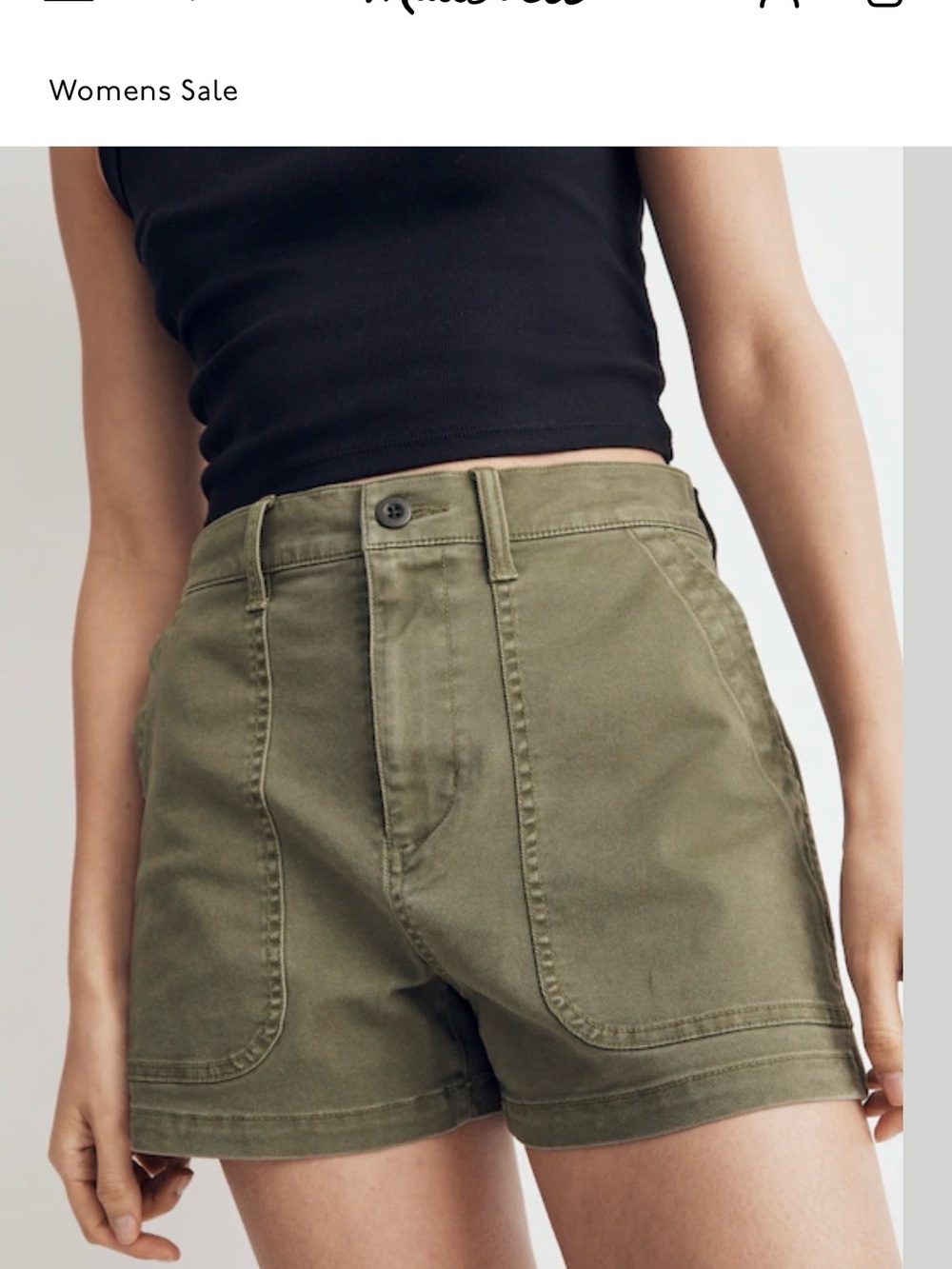 Madewell The Perfect Vintage Fatigue Short